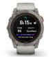 Fenix 7X Pro – Sapphire Solar - Edition Titanium - with Fog Gray/Ember Orange Band - 010-02778-15 - Garmin